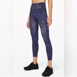 Lululemon Fast and Free Leggings Polar Lights